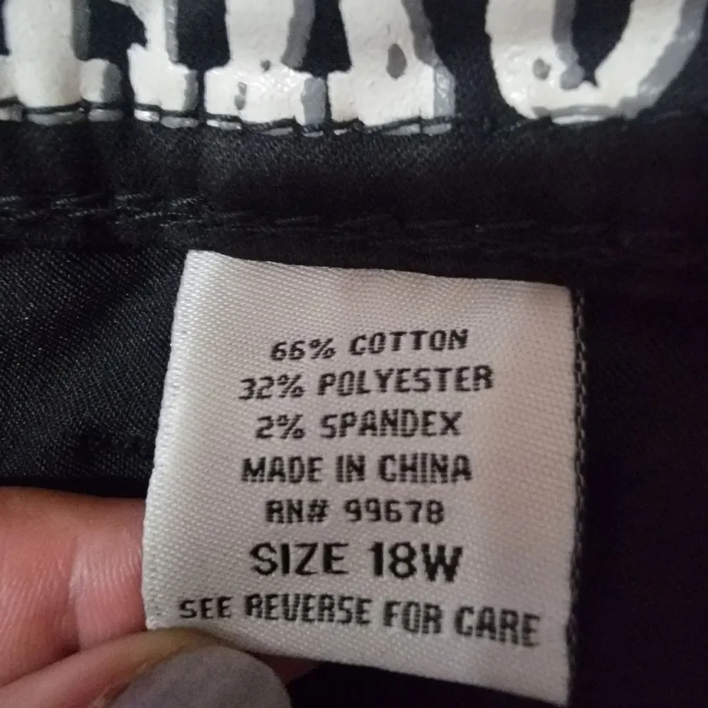 Hydraulic Bailey Super Skinny Black Jeans Size 18w